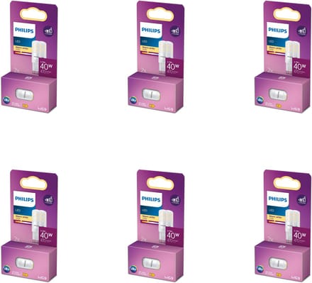 Philips Voordeelverpakking - G9 - LED Capsulelamp - 40W - Niet Dimbaar - Warmwit Licht - Set van 12 Stuks