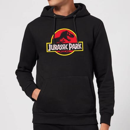 Jurassic Park Logo Hoodie - Black - M