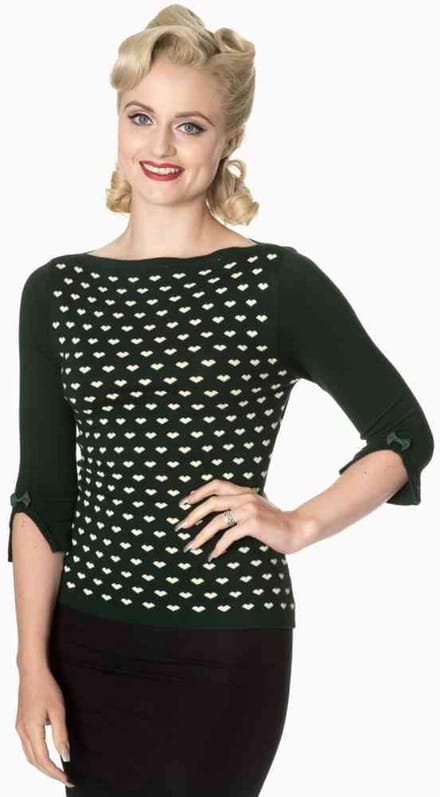 Dancing Days - CHARMING HEART Gebreide trui - 2XL - Rood