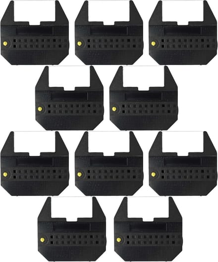 10x Zwart Inktlint Labeltape voor Typewriter Compatibel met Geschikt voor Olivetti
