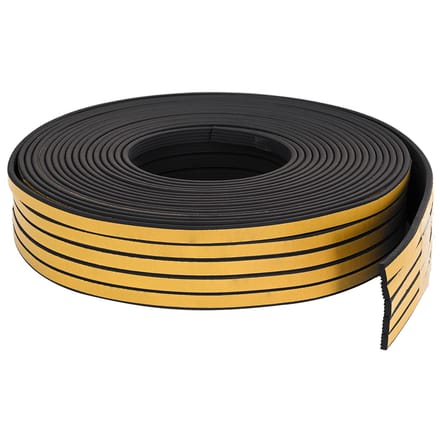 vidaXL - Zelfklevende - raamdichting - 8 - x - 3 - mm - 12 - m - Zwart - EPDM-schuin