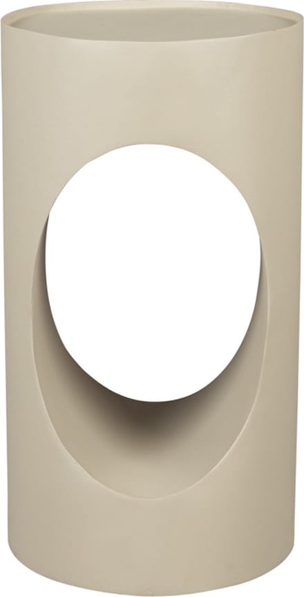 Dutchbone Sai Bijzettafel Rond 30 cm Metaal Zand/ Beige