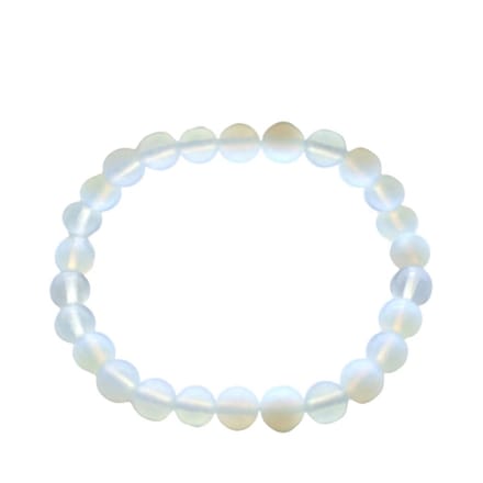 Opaliet Edelsteen Armband – Elastische Kralenarmband – Natuursteen – Dames & Heren