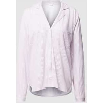 Loose fit pyjamabovendeel van mix van katoen en viscose