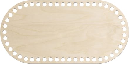 SMX Design - Basisplaat voor Haken - Ovaal - 15x30cm - Berken Multiplex