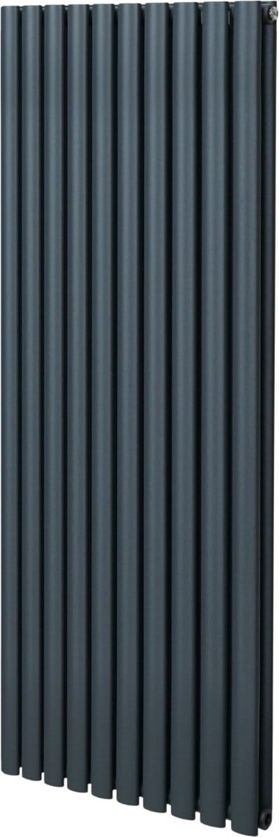 Ovale kolomradiator - grijs - 1600mm x 600mm - 6991 btu