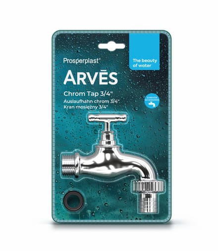 RTAP1 - SILVER - Luxe Chromen Tapkraan voor de Regenton - 3/4