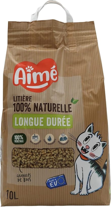 Houtvezel kattenbakvulling 10 liter zeer absorberend