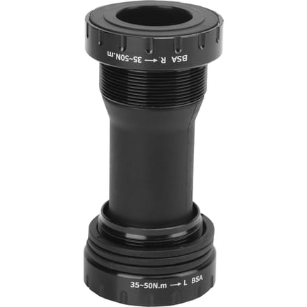 1.37x24T Vélos de route VTT 68?Boîtiers de pédalier BB 73 mm Alliage d'aluminiumNoir black
