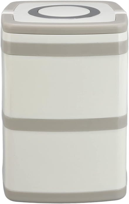 Thermische Lunchbox - Bento Container - Warme Maaltijden - Verbeterde Afdichting - 1.8L - Abrikoos Wit