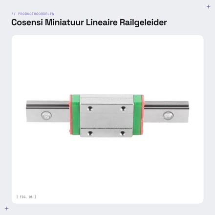 Dailygoods- Lineaire Railgeleider Soepele Beweging - Schuifblok - Stalen Wagenblok - 3D-printeraccessoires - Efficiënte Lastverdeling - Verhoogde Stabiliteit - Bewegingsgeleider