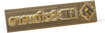 Posta Typo | Stempelplaat | Messing | 124x30mm