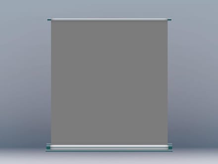 Reclame Banner - Oprolbare Display - Evenement Aankleding - Hoge Afdrukkwaliteit - 200 x 200 cm - Grijs