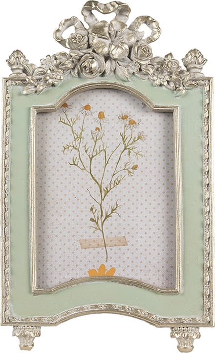 Clayre & Eef Fotolijst 10x15 cm Groen Polyresin