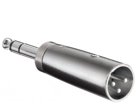 XLR (m) - 6,35mm Jack stereo (m) adapter