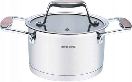 Klausberg 7226 - Stalen pan 18/10 - 18 cm - 2.4 liter