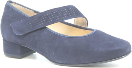 Hassia, 7-302454-3200, Blauwe brede bandschoenen