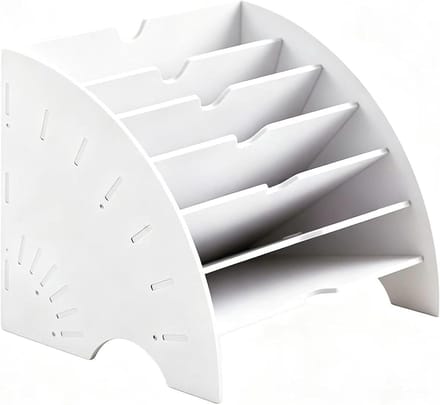 Documentenrek Verticaal - Papier Organizer - Bureau Opruimen - 30 Vakken A3 - 44.5 x 39.5 cm - Wit