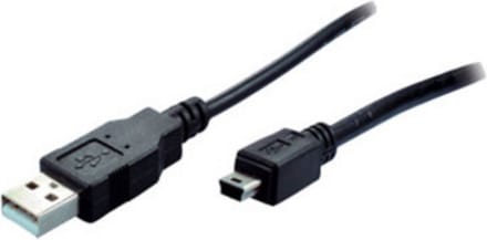 shiverpeaks BS77162 USB-kabel 1,8 m USB 2.0 USB A Mini-USB B Zwart