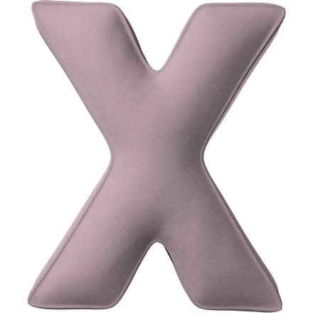 Kussen letter x Yellow Tipi Posh Velvet