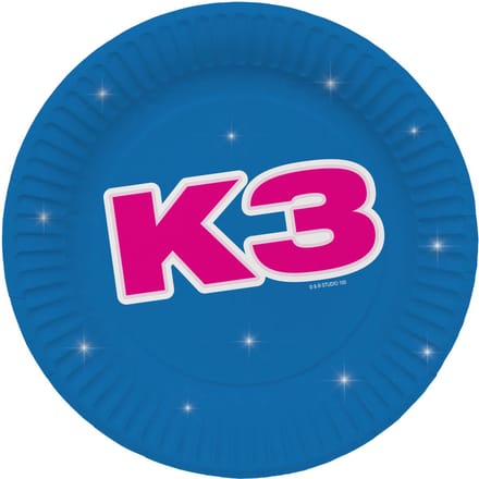 Folat - Borden (papier) -K3 - (8 stuks) - 23 cm