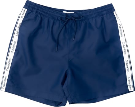 Calvin Klein Medium Drawstring Heren Zwembroek - Signature Navy - Maat L