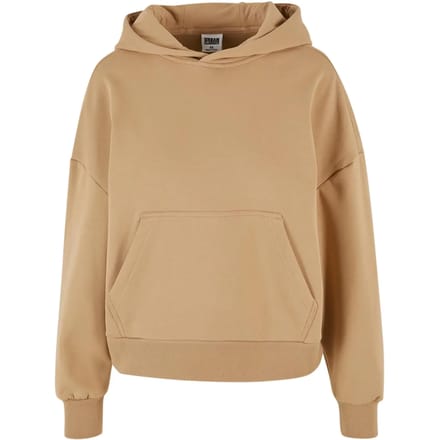 Urban Classics Ladies Cozy Oversized Hoody Trui met capuchon bruin M