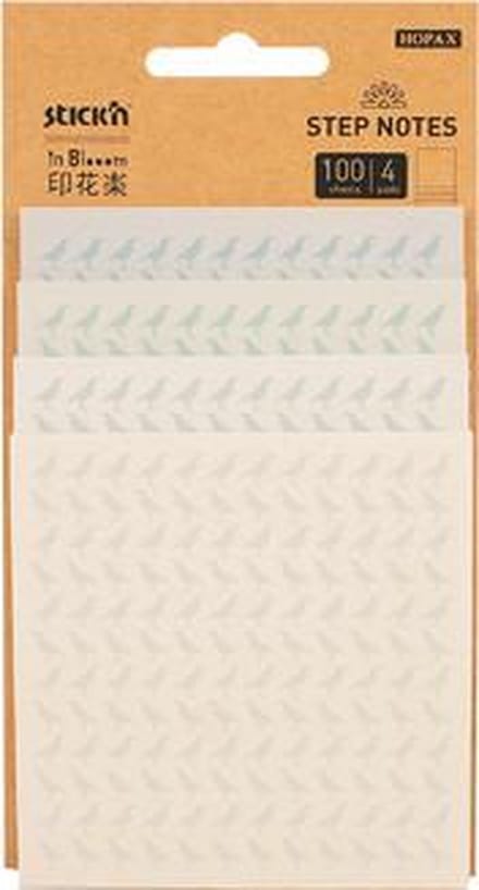 Stick'n Magic Pad Scrum - Step Notes 4 Maten - Vogel - Pastel Bedrukt - 100 Notes