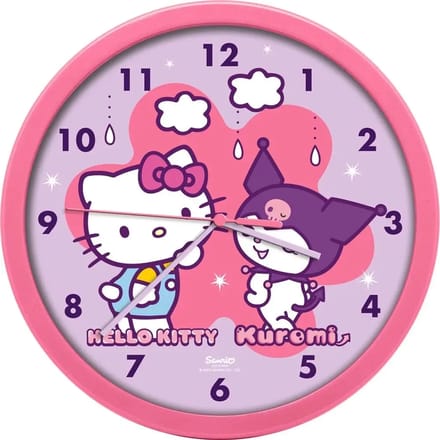 Hello Kitty Wandklok 25cm HK50199 - Leuk voor Kinderkamers