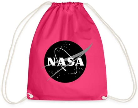 NASA zwart-wit klassiek logo Gymtas