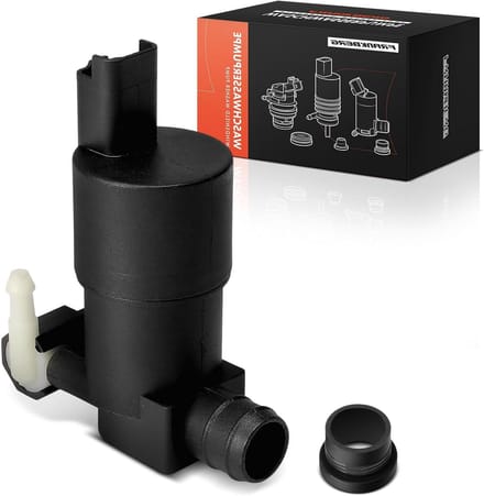 Ruitensproei Pomp - Waswaterpomp Vervanging - Auto Onderhoud - Directe Pasvorm - 12 x 8 x 6 cm - Zwart