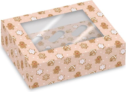 Simply Making Cupcake Doos 6 Peperkoek pk/2