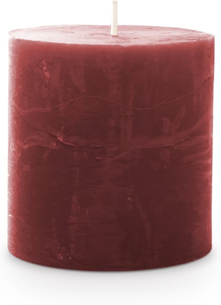 Kaars rustiek 70/70 mm bordeaux Spaas