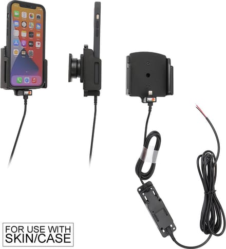 Brodit houder geschikt voor Apple iPhone 12 / 12 Pro / 12 Pro Max, Actieve verstelbare houder met vaste voeding
