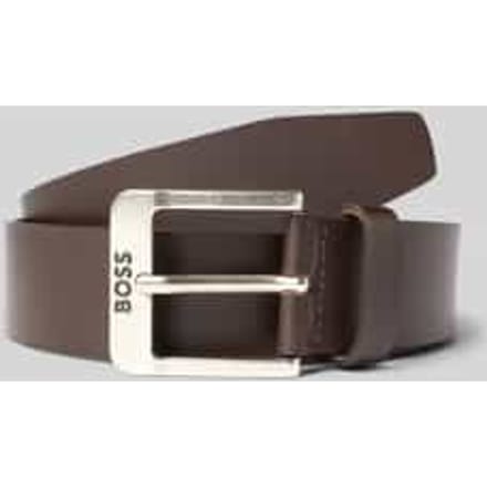 BOSS Leren Riem Jemio Sz40 Leather Belt W90 Dark Brown Donkerbruin