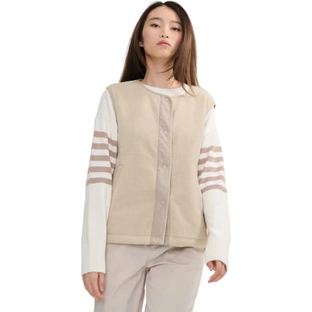 Lichte dames sherpa mouwloze vest Aigle
