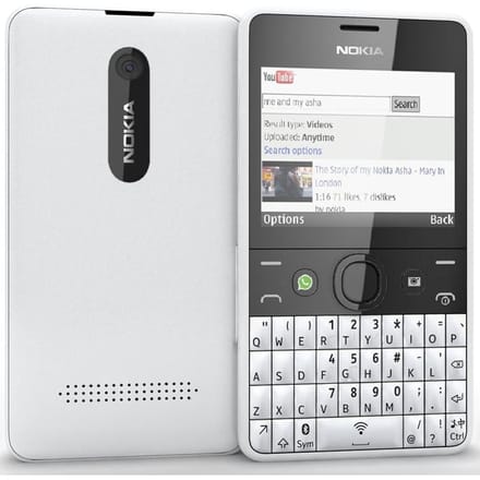 Gereviseerde Nokia Originele Nokia Asha 210 2013 Mobiele Telefoon Dual SIM No charger wit