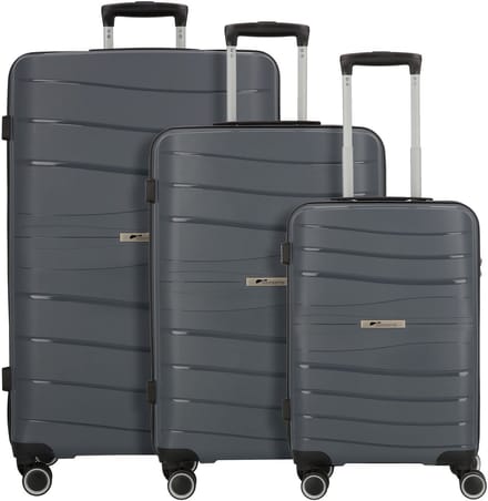 cocoono Leon 4 wielen Kofferset 3-delig - Harde bagage - TSA slot - anthrazit