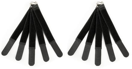 MUSIC STORE Kabel klitteband zwart 20 cm - Kabelbinding