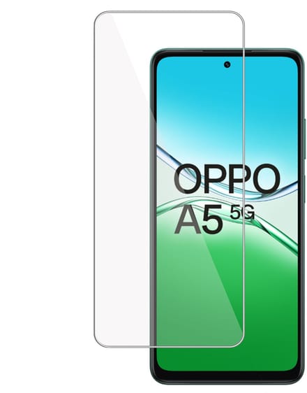 TechNow Screenprotector geschikt voor OPPO A5 5G Screenprotector - Gehard Glas - Rounded - Proteqt+