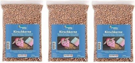 Knutsel/hobby Kersenpitten - 3x - 1 kilo - warmtezak kersenpitten - voor in de magnetron