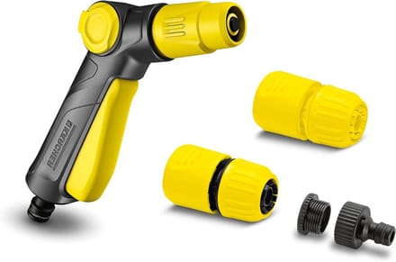 Spuitpistool Set - Tuinsproeier Koppelingen - Tuin Bewateren - Traploos Straalpatroon - Universeel 1/2 inch - Grijs