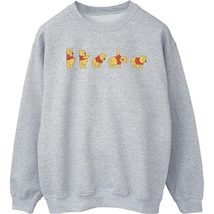 Disney Heren Winnie De Poeh Stretching Sweatshirt (Sportgrijs)