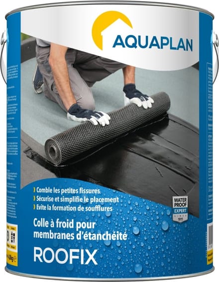 Aquaplan Roofix - koudlijm voor dakrollen - vezelversterkt - 5 liter