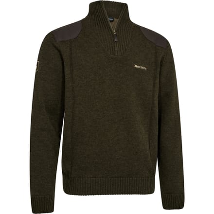 Deerhunter finley ½ zip knit olive - 3xl