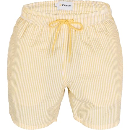 Farah Heren Gestreepte Zwemshort (Geel)