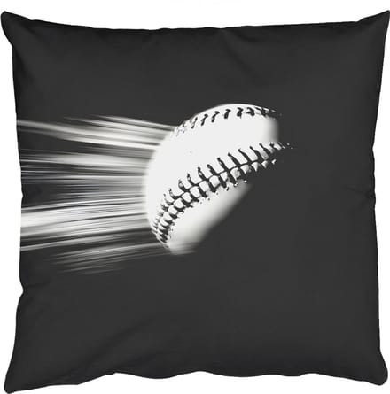 Sierkussens - Kussentjes Woonkamer - 45x45 cm - Honkbal - Wit - Vliegt