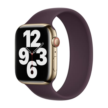 Apple Siliconen solobandje voor de Apple Watch | 38/40/41/42 mm - Maat 6 - Dark Cherry