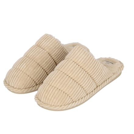 Instap Pantoffels Dames - Ribstructuur - Grijs / 39/40