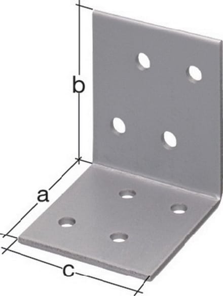 Verzinkte Hoekverbinder voor Houtconstructies - 40x40x40 mm
